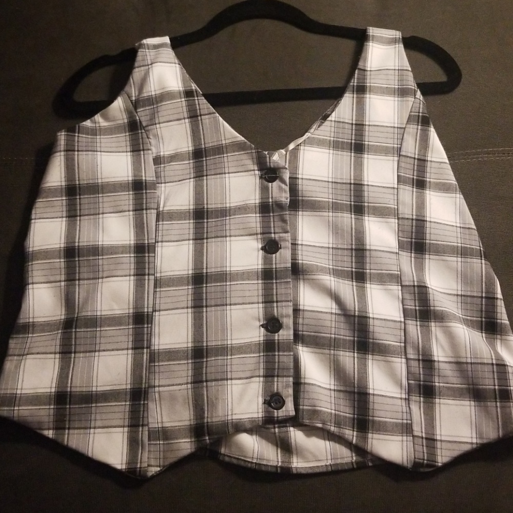 Plaid Vest